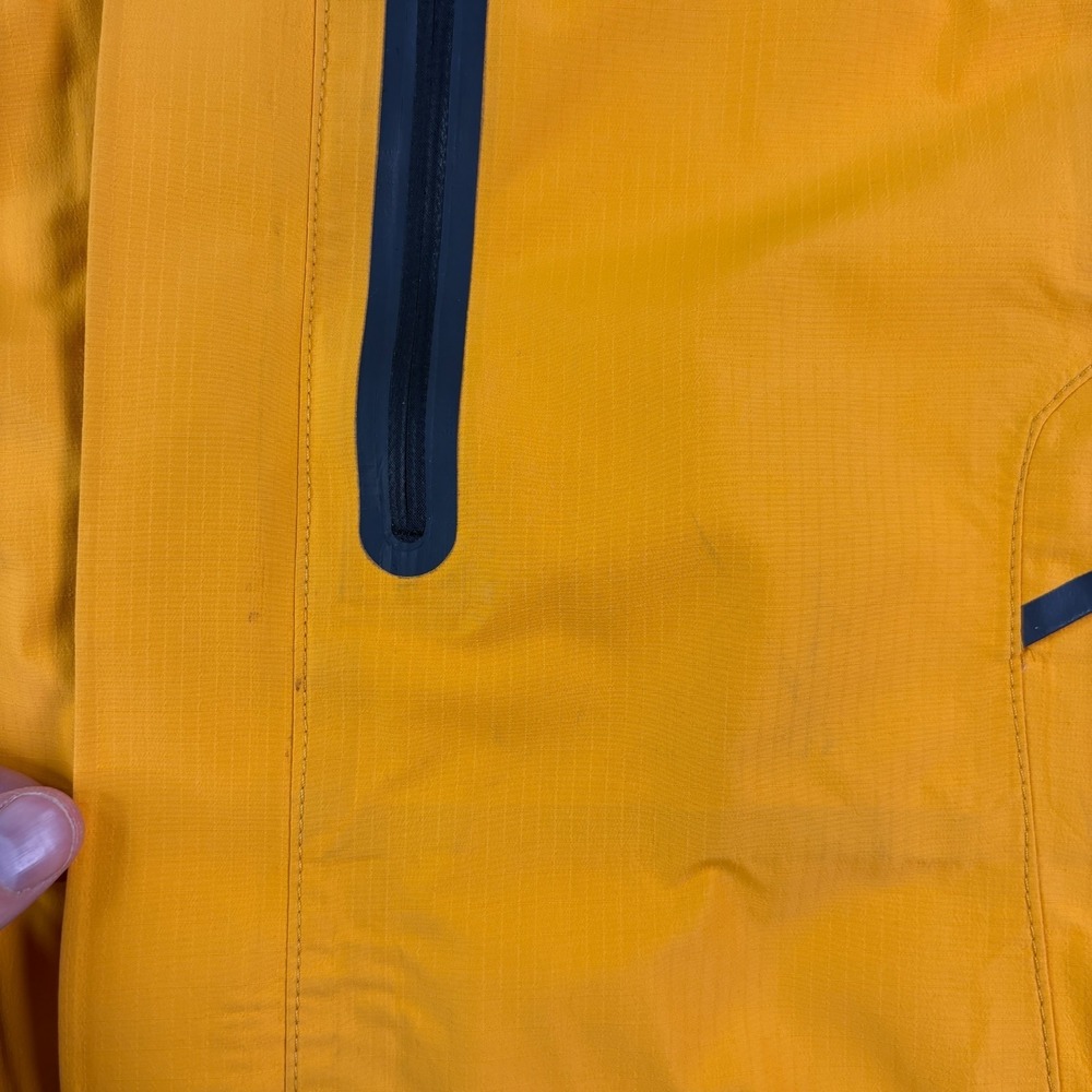 LL Bean Jacket Mens Large Yellow Gore Tex XCR Rain Water Resist Full Zip Outdoor - Picture 4 of 10